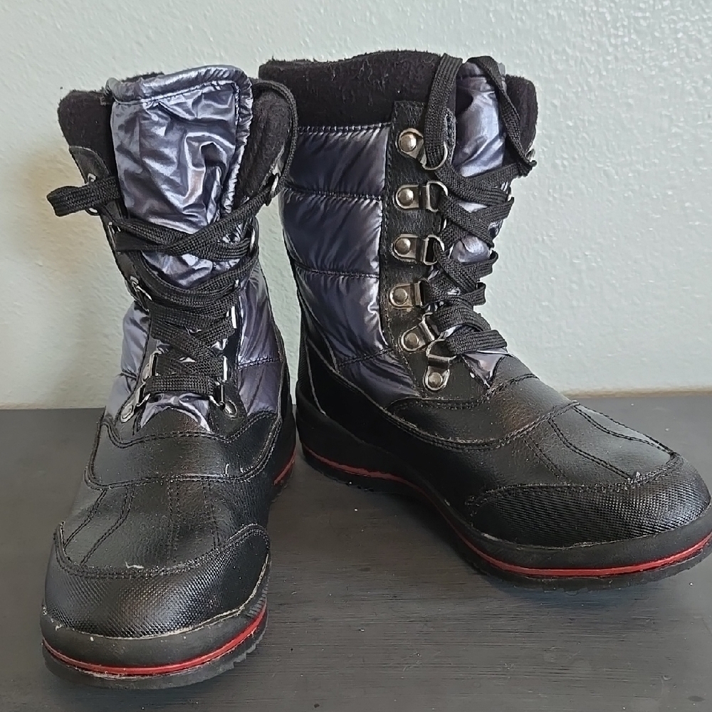 Cougar Chamonix Metallic Blue Winter Boots Size 6
